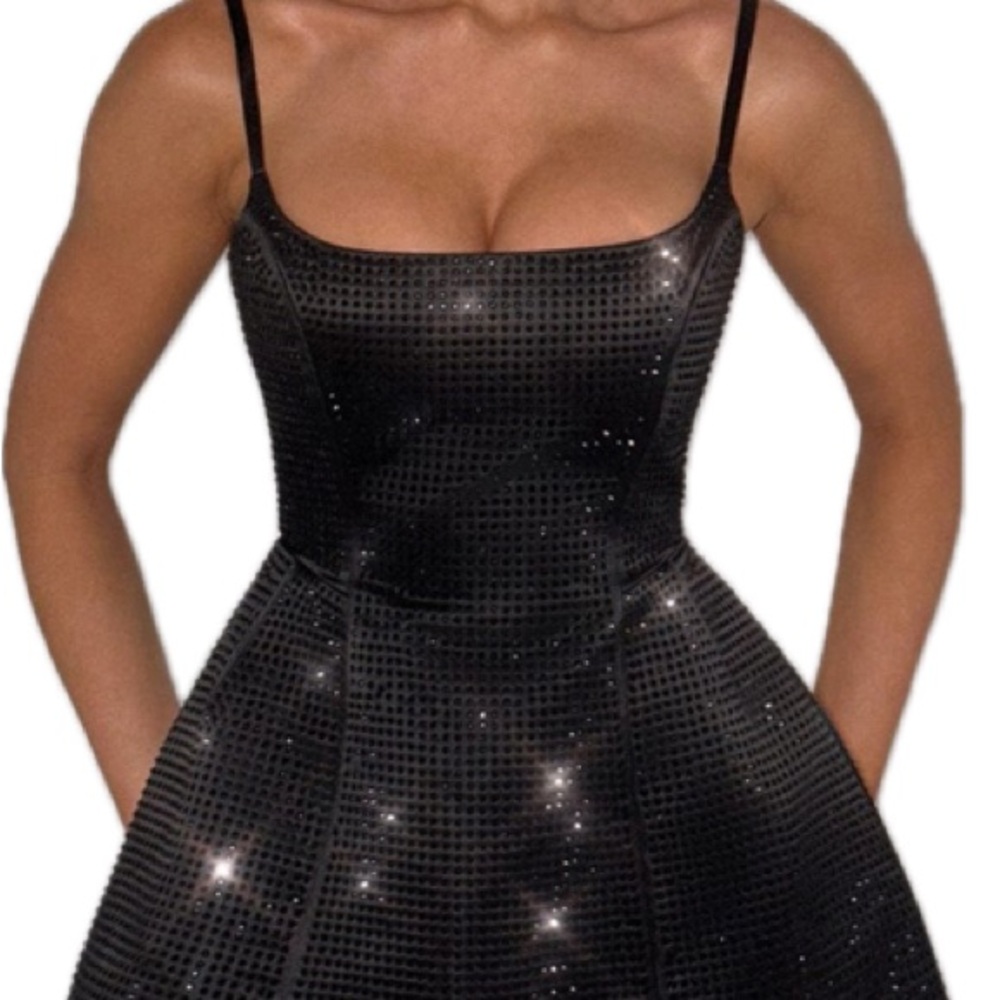 Elegant Black Sequin Dress Like New